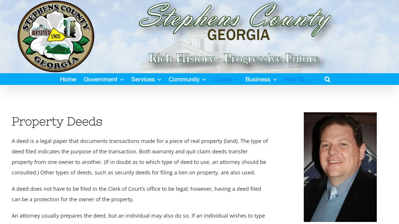 Property Deeds – Stephens County Georgia | Official Site